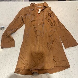 Abercrombie Fit to Flatter Button Down Long Sleeve Dress